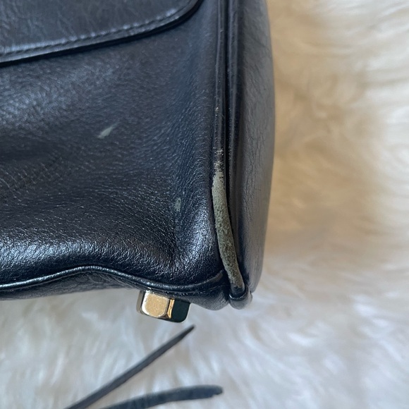 Rebecca Minkoff Black Crossbody Bag with Gold Accents - Picture 7 of 8